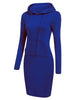 Ladies Dress Autumn Women Hooded Dresses Hoodies Sweatshirts Dress Tops Ladies Clothing