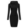 Ladies Dress Autumn Women Hooded Dresses Hoodies Sweatshirts Dress Tops Ladies Clothing