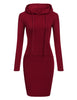 Ladies Dress Autumn Women Hooded Dresses Hoodies Sweatshirts Dress Tops Ladies Clothing