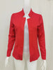 Women's Slim-Fit Long-Sleeve Blazer with Notched Lapels in Multiple Colors