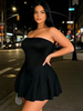 Summer Maxi Women's Dress Vintage Elegant black Sleeveless Slim Backless Irregular Tassel Party Dresses Street Robe