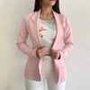 Women's Blazer Formal Office Work Set Pocket Jacket Coat Loose women's wear