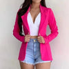 Women's Blazer Formal Office Work Set Pocket Jacket Coat Loose women's wear