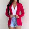 Women's Blazer Formal Office Work Set Pocket Jacket Coat Loose women's wear