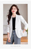 Women's Single-Button Blazer for Autumn and Winter in Black White or Red