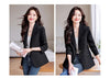 Women's Single-Button Blazer for Autumn and Winter in Black White or Red