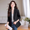 Women's Single-Button Blazer for Autumn and Winter in Black White or Red