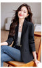 Women's Single-Button Blazer for Autumn and Winter in Black White or Red