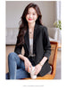 Women's Single-Button Blazer for Autumn and Winter in Black White or Red