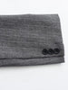 Women's Gray Striped Single-Breasted Blazer with Notched Lapels and Pockets