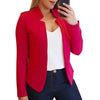 Spring Women Blazer Jacket Female Long Sleeve Thin Coat Open Stitch Blazer OL Womens Basic Jackets and Coats Femme Tops