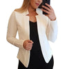Spring Women Blazer Jacket Female Long Sleeve Thin Coat Open Stitch Blazer OL Womens Basic Jackets and Coats Femme Tops