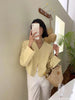 Women's 5 Colors Autumn Chic Korea Design Short High Street Cute Elegant Office Button Notched Blazer