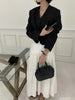 Women's 5 Colors Autumn Chic Korea Design Short High Street Cute Elegant Office Button Notched Blazer