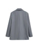 Women's Double-Breasted Blazer Coat with Long Sleeves and Flap Pockets
