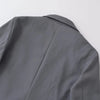 Women's Double-Breasted Blazer Coat with Long Sleeves and Flap Pockets