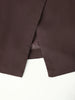 Women's Brown Slim Short Blazer with Notched Lapels and a Two-Button Front