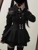 Harajuku Sweet Bow Black Plaid Dresses All-match Slim Fit Kawaii Lolita Dress for Women Autumn Long Sleeve Vestidos De Mujer