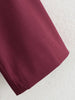 Women's Claret Long Blazer with a Relaxed Fit and Long Sleeves