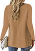 Women's Long-Sleeve Blazer with a Button Front and Pockets in Eight Colors