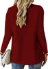 Women's Long-Sleeve Blazer with a Button Front and Pockets in Eight Colors