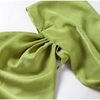 Women's Satin Maxi Dress, Sleeveless Asymmetric Halter Neck with Long Scarf Tie, Open Back and Side Slit