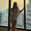 Off Shoulder Mini Dress Women's Sexy Bodycon