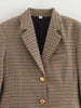 Women's Fall-Winter Houndstooth Blazer with a Single-Breasted Front