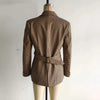 Women's Fall-Winter Houndstooth Blazer with a Single-Breasted Front