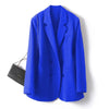 Women's Relaxed-Fit Blazer Jacket with a Lined Interior in Six Colors
