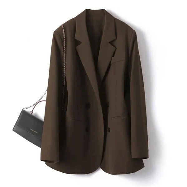 Women's Relaxed-Fit Blazer Jacket with a Lined Interior in Six Colors