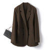 Women's Relaxed-Fit Blazer Jacket with a Lined Interior in Six Colors