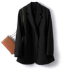 Women's Relaxed-Fit Blazer Jacket with a Lined Interior in Six Colors