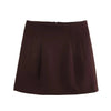 Women's KONDALA Chic Casual Solid Suit Pockets Button Blazer Straight Loose Pants Zipper Skirt Autumn Winter Sets