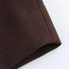 Women's KONDALA Chic Casual Solid Suit Pockets Button Blazer Straight Loose Pants Zipper Skirt Autumn Winter Sets