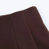 Women's KONDALA Chic Casual Solid Suit Pockets Button Blazer Straight Loose Pants Zipper Skirt Autumn Winter Sets
