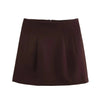 Women's KONDALA Chic Casual Solid Suit Pockets Button Blazer Straight Loose Pants Zipper Skirt Autumn Winter Sets