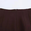 Women's KONDALA Chic Casual Solid Suit Pockets Button Blazer Straight Loose Pants Zipper Skirt Autumn Winter Sets