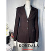 Women's KONDALA Chic Casual Solid Suit Pockets Button Blazer Straight Loose Pants Zipper Skirt Autumn Winter Sets