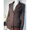 Women's KONDALA Chic Casual Solid Suit Pockets Button Blazer Straight Loose Pants Zipper Skirt Autumn Winter Sets