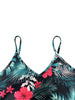 Summer Vacation Style Print V-Neck Spaghetti Strap Dress, Camisole for Vacation Outfits, Bohemia Dresses Women Summer