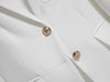 Women's Suit Casual Office Formal Blazer Embroidery White Blazer Single Breasted High Quality