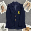 Women's Suit Casual Office Formal Blazer Embroidery White Blazer Single Breasted High Quality