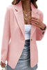 Women's Long-Sleeve Blazer with a Single-Button Front in Seven Colors