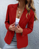 Women's Long-Sleeve Blazer with a Single-Button Front in Seven Colors