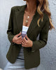 Women's Long-Sleeve Blazer with a Single-Button Front in Seven Colors