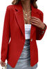 Women's Long-Sleeve Blazer with a Single-Button Front in Seven Colors