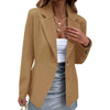 Women's Long-Sleeve Blazer with a Single-Button Front in Seven Colors