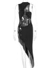 Sexy Hollow Black White Maxi Summer Dress Women Bodycon Club Birthday Party Dress Woman Clothing Midi Evening Dresses Vestidos