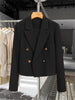 Women's Cropped Double-Breasted Blazer in Six Colors